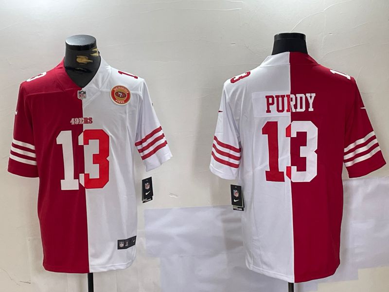 Men San Francisco 49ers 13 Purdy Red White Nike 2024 Limited NFL Jersey style 10083